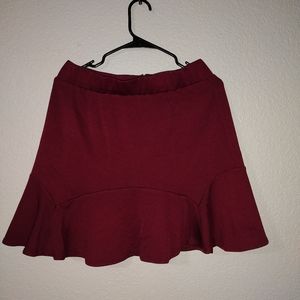 Maroon Skirt